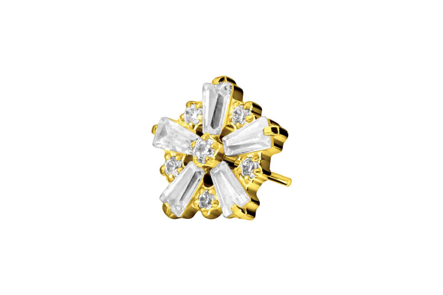 Titan Aufsatz mit Push Pin SCHNEEFLOCKE